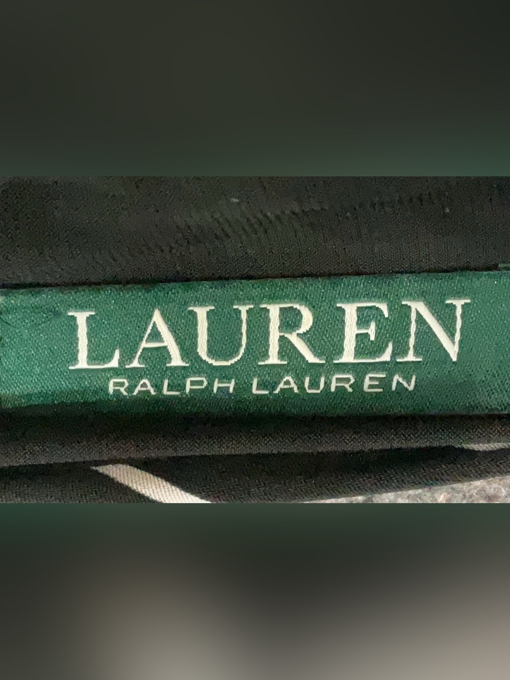 Lauren Ralph Lauren Y2K Striped Halter Wide Leg Jumpsuit Black White .* SIZE M - Picture 9 of 9